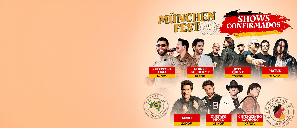 Munchenfest 2025: tradição, boa música e estrada curta entre Curitiba e Ponta Grossa prometem um novembro de festa